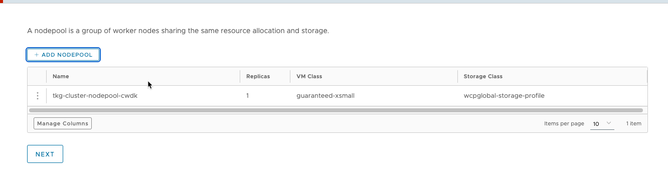 Custom Cluster Node pools next