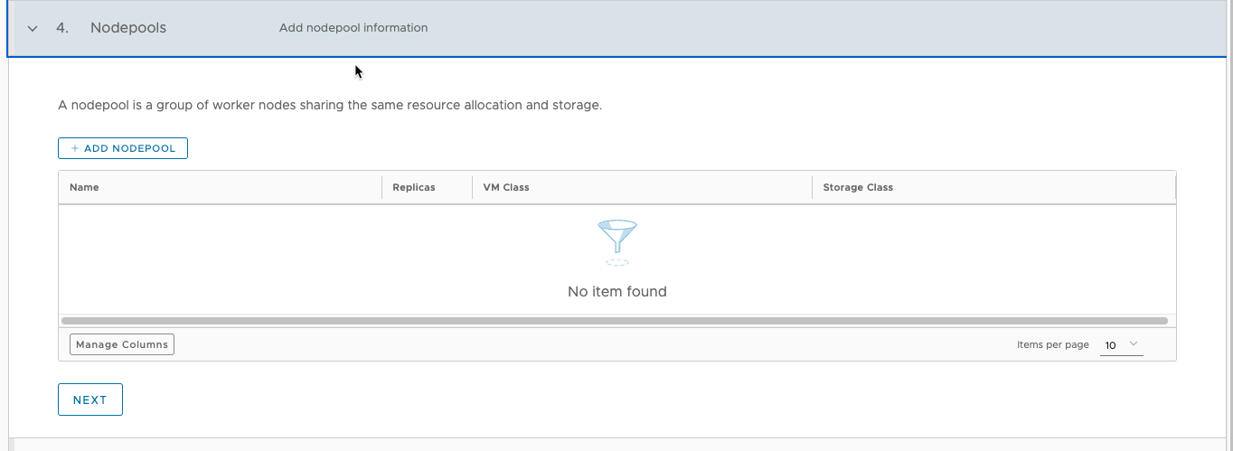 Custom Cluster Node pools