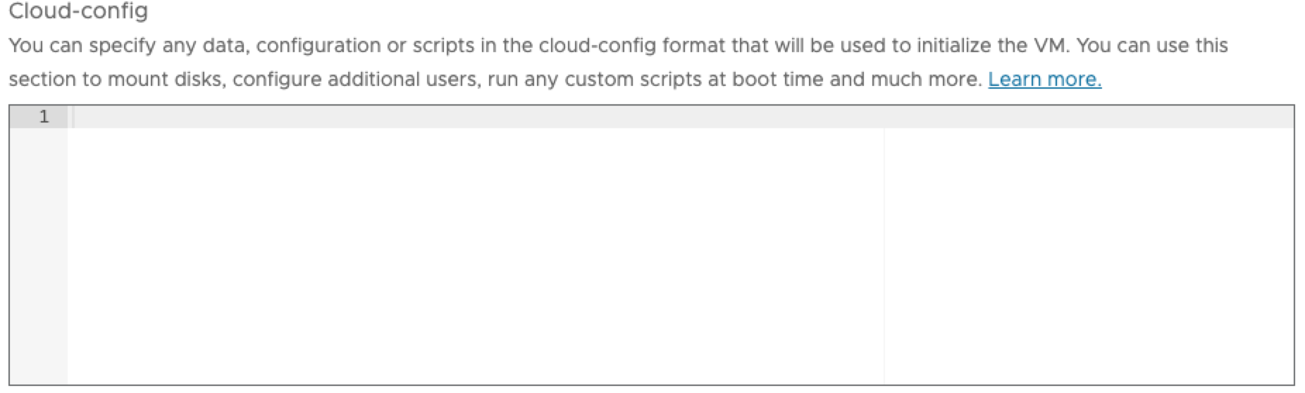 VM Create Cloud-config